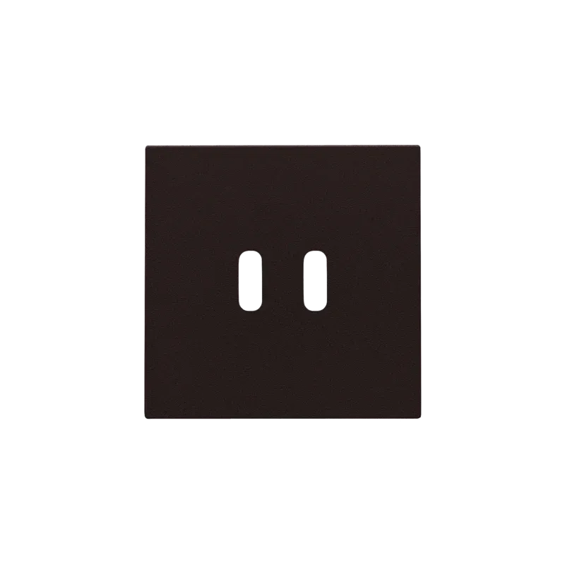Afwerkingsset voor dubbele smart USB-C-lader, dark brown coated