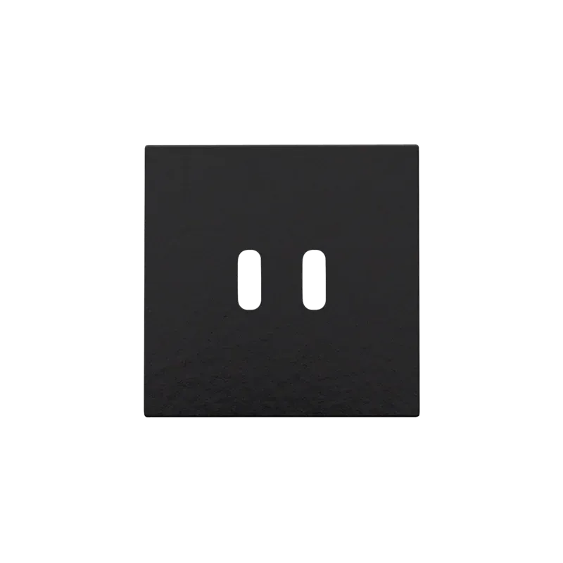 Afwerkingsset voor dubbele smart USB-C-lader, piano black coated
