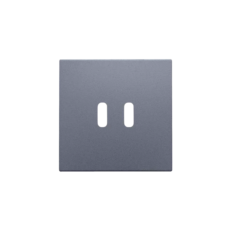 Afwerkingsset voor dubbele smart USB-C-lader, blue grey coated