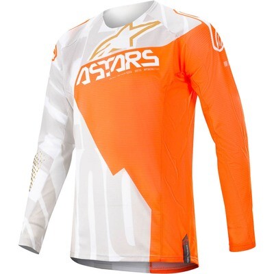 Alpinestars Techstar Factory Metal shirt Wit Oranje