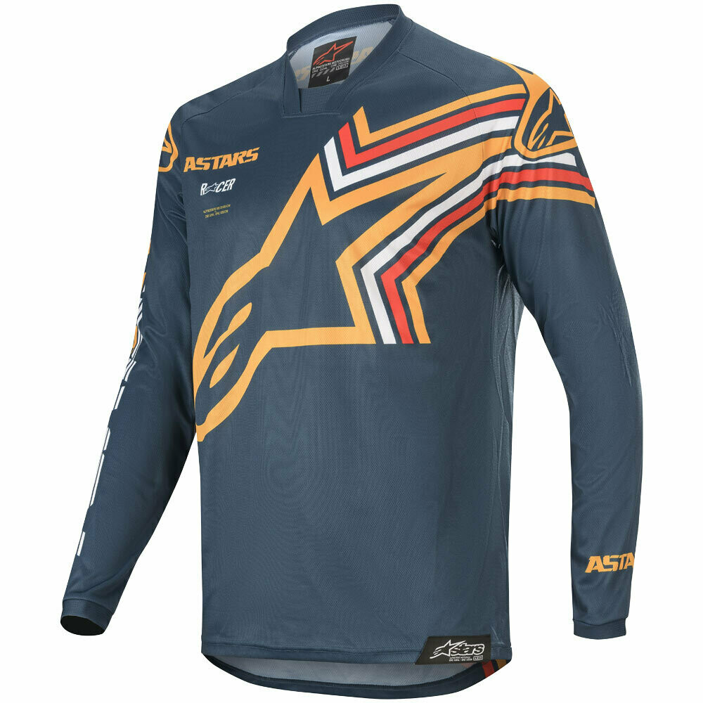 Alpinestars Racer Braap Shirt Navy Oranje