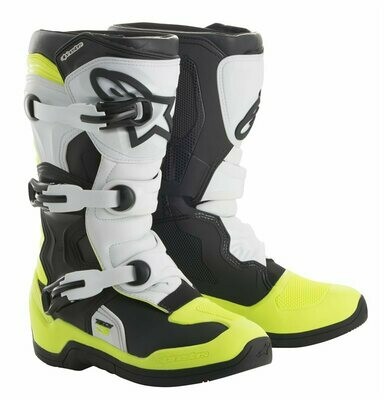 Alpinestars Tech 3S  Zwart Wit Geel Fluo