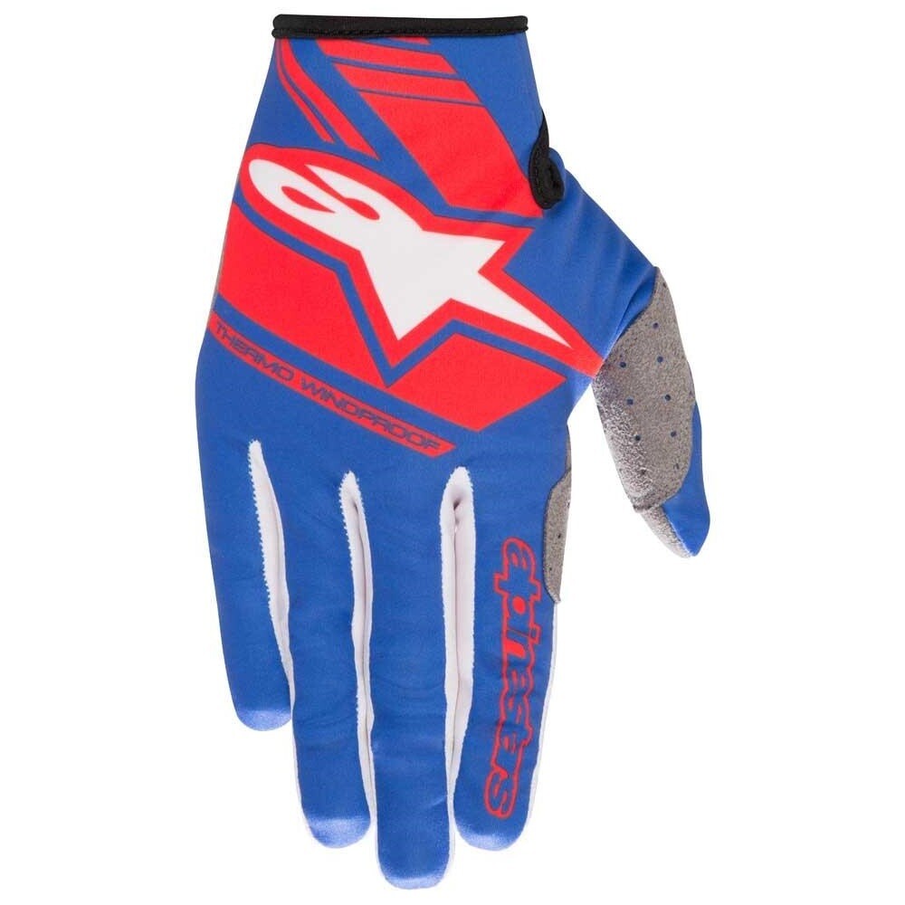 Alpinestars Neo Windproof gloves Blauw Rood