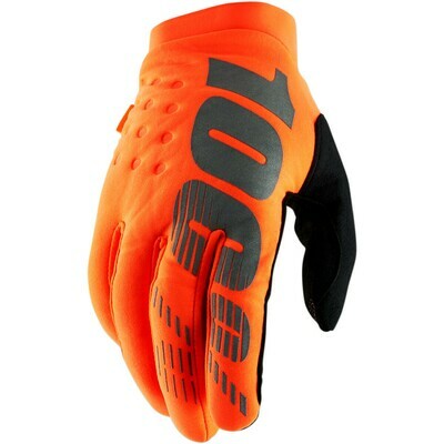 100% Brisker kids handschoenen voor koud weer  Flo Orange