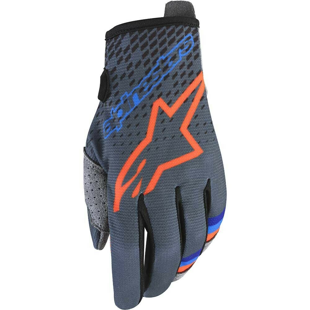 alpinestars Radar gloves Magneto Antraciet Blauw Oranje
