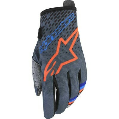 alpinestars Radar gloves Magneto Antraciet Blauw Oranje