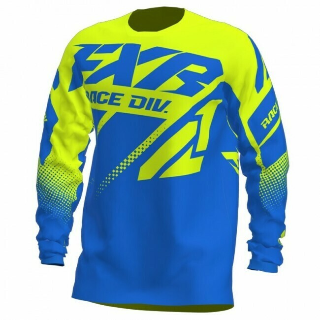FXR Clutch Cross Shirt Blauw / Hi Vis m