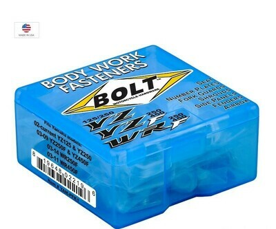 BOLT Full Plastic Fastener kit YZ125/250 02-20 / YZF250/450 03-09 / WRF250 03-13 / WRF450 03-11