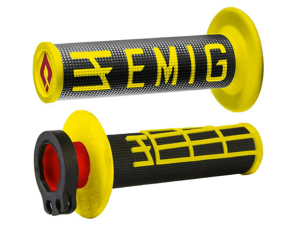ODI Lock On Grips EMIG Yellow/Black 2T + 4T