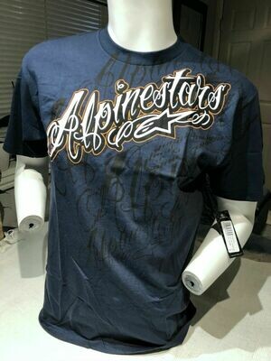 ALPINESTARS Silenced T-shirt CLASSIC FIT marineblauw