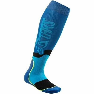 ALPINESTARS MX PLUS 2 JEUGDSOKKEN BLUE CYAN