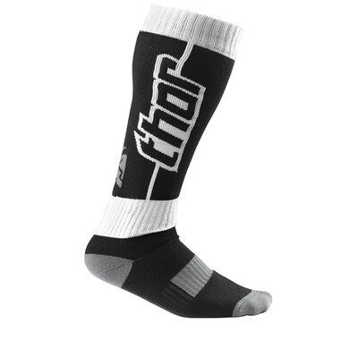 Thor MX Motocross Jeugd Sokken Kort S10 Zwart Wit