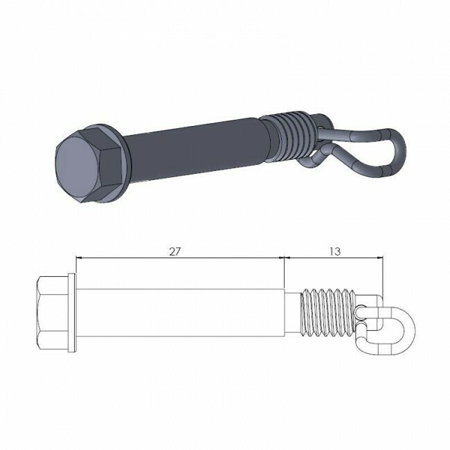 Moto-Master Achterremblokpen TC65-SX65