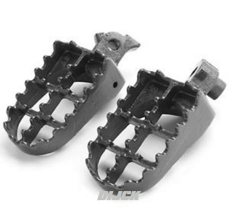 DIJCK Voetsteunen Staal CR125 / 250 95-99 / CR500 95-01 / YZ125 / 250 97-98 Grijs