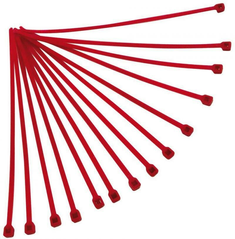 NYLON ZIP TIES 4,8X280MM - RED