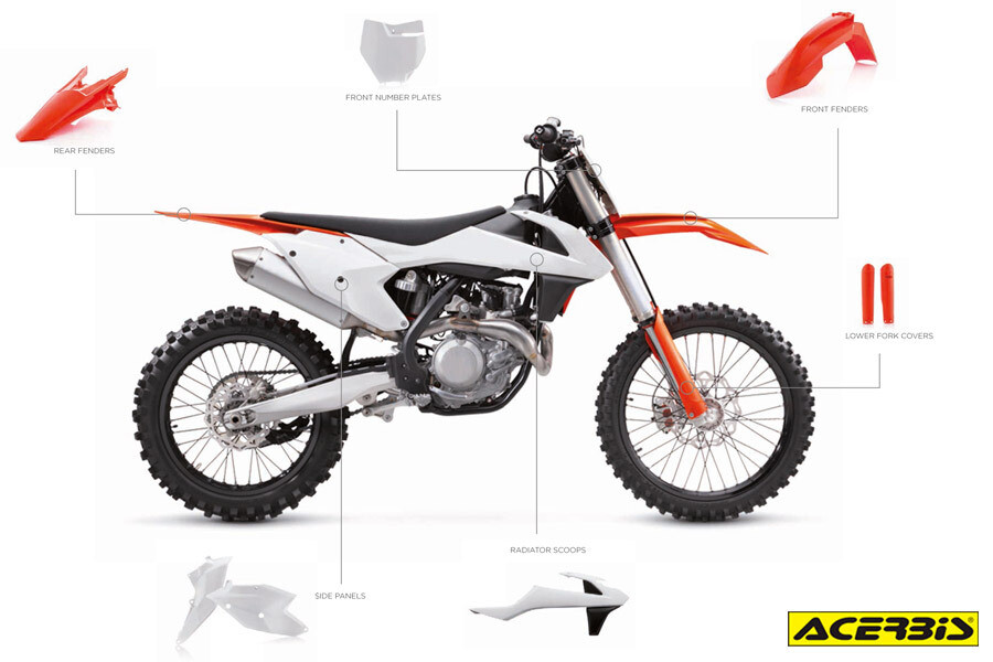 Volledige kit plastic acerbis ktm