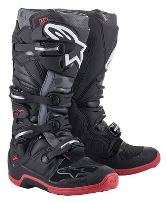 ALPINESTARS TECH 7 ZWART KOEL GRIJS ROOD