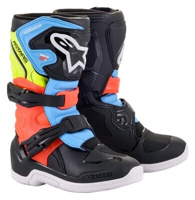ALPINESTARS TECH 3S KIDS BLACK YELLOW FLUO RED FLUO
