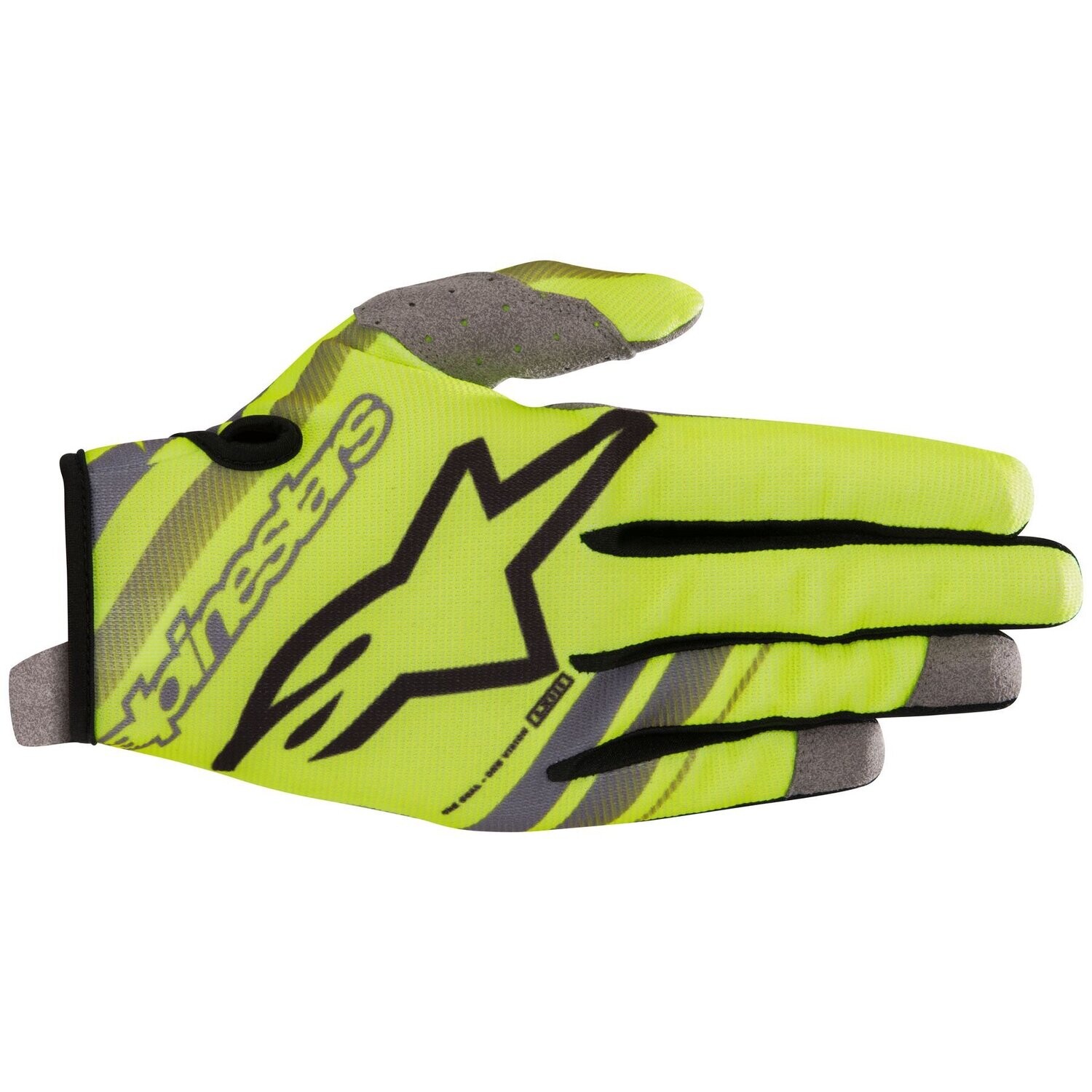 Radar  gloves Yellow Fluo / Gray ADULT