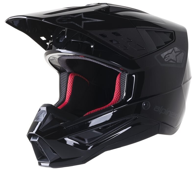 ALPINESTARS BLACK SILVER GLOSSY (1997) - S-M5 SCOUT HELMET EC