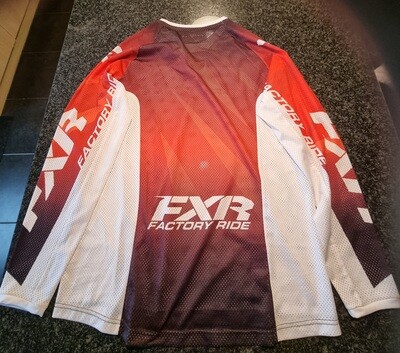set fxr mission air red fade/white broek 30 trui l