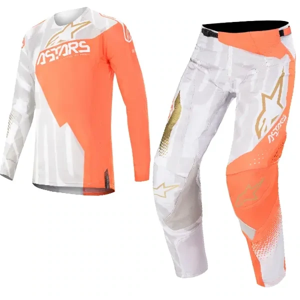 set alpinestars techstar factory metal oranje broek 30 trui m