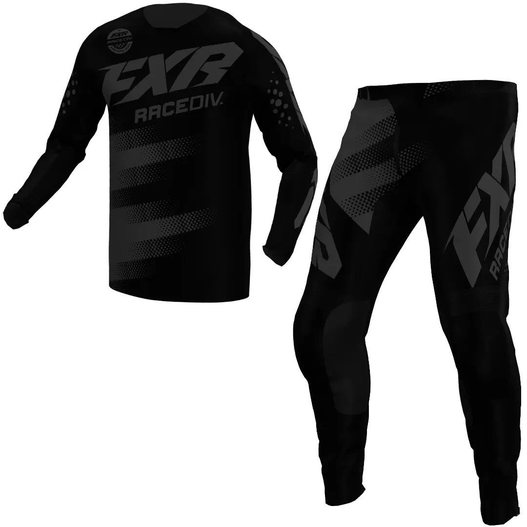 set fxr cluth ops black  broek 34 trui m