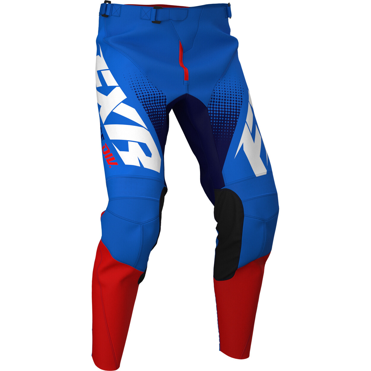 set fxr mx clutch blue navy red broek 36 trui m