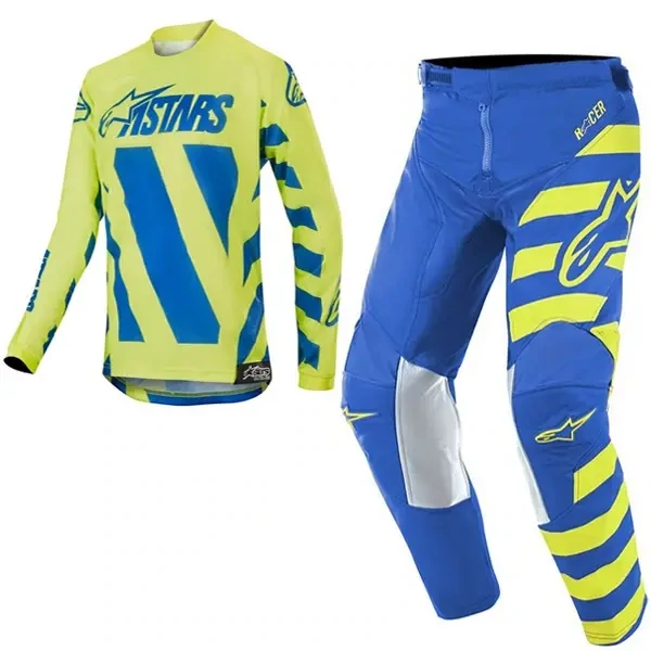 set alpinestars kids Racer Braap Blue Fluo Yellow broek 26 trui xl