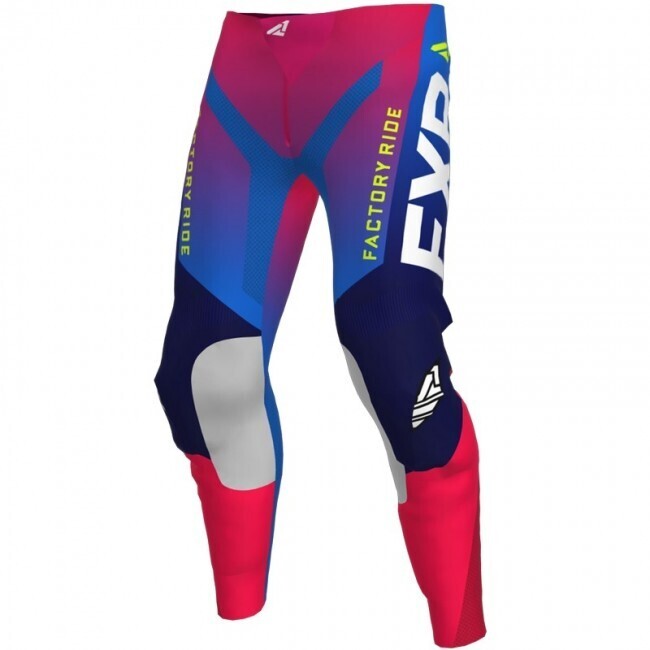 set fxr  kids Pro-Stretch  Helium Coral / Blue Fade / Hi-vis broek 26 trui l