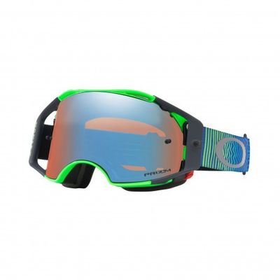 OAKLEY AIRBRAKE  MX SHOCKWAVE BLUE GREEN  PRIZM