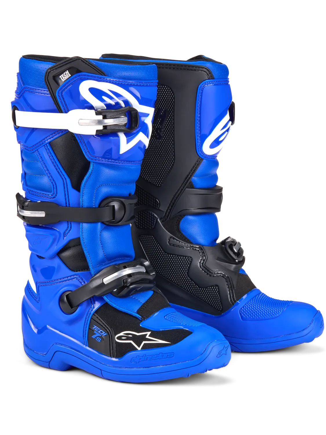 alpinestars tech 7s  blue black white youth, Maat: 6 (39)
