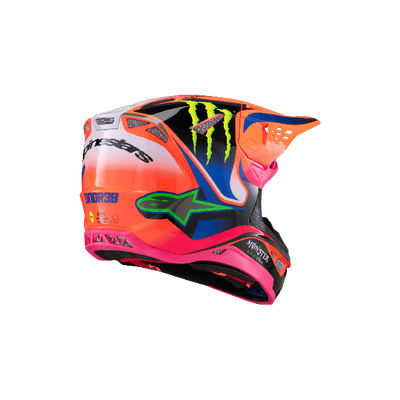 Alpinestars Crosshelm Sm10 Deegan Oranje/Paars/Roze