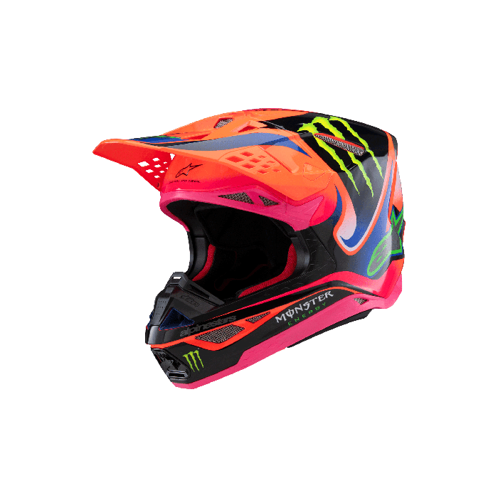 Alpinestars Crosshelm Sm10 Deegan Oranje/Paars/Roze