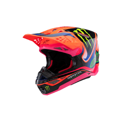 Alpinestars Crosshelm Sm10 Deegan Oranje/Paars/Roze