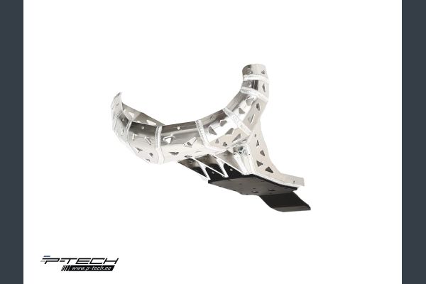 Skid plate with exhaust guard with plastic bottom for KTM EXC/XC-W, Husqvarna TE 250, 300 2024-2025
