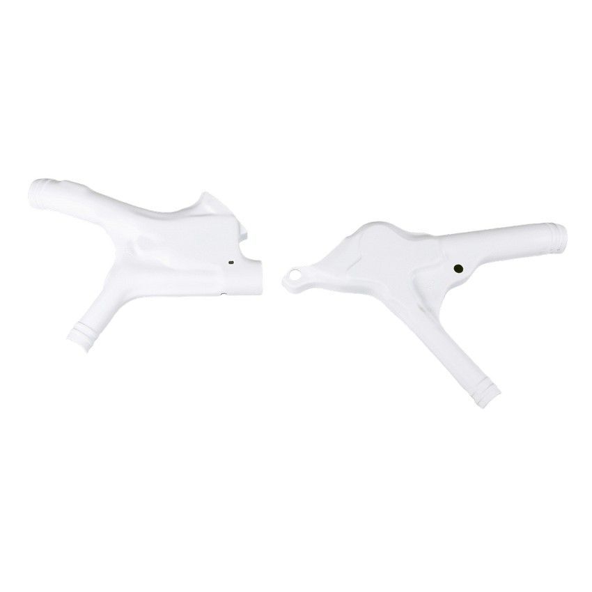 UFO Frame Guards White - Honda CR125  91-92 CR250  90-91 CR500  91-01