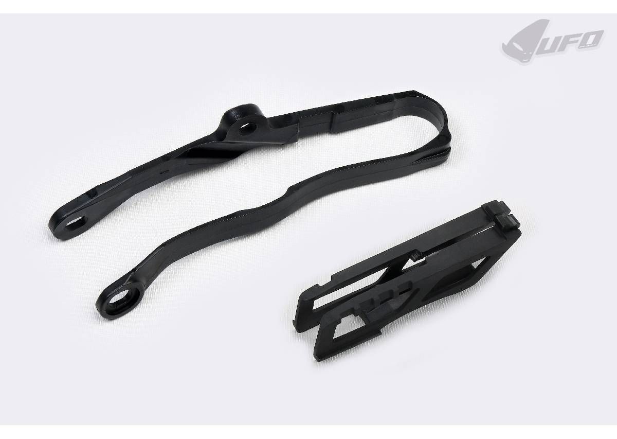 Chain Guide + Swingarm Chain Slider Kit Ufo Plast For Kawasaki Kxf 250 2021-2023 kxf450 2019-2021