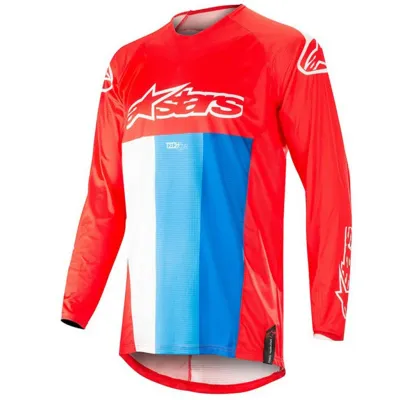 set alpinestars kids  racer venom red white blue broek 28 trui xl