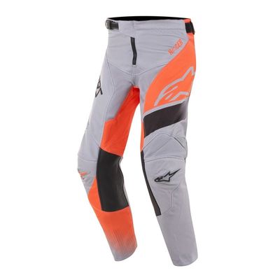 set alpinestars kids racer supermatic lichtgrijs oranje fluo broek 28 trui xl