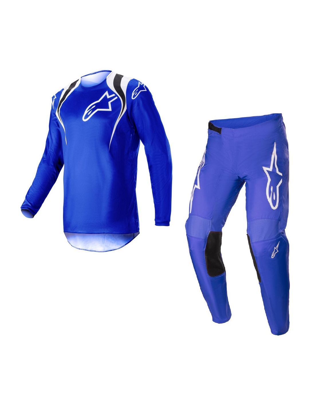 set Alpinestars Fluid Narin Blue Ray White broek 36 trui l