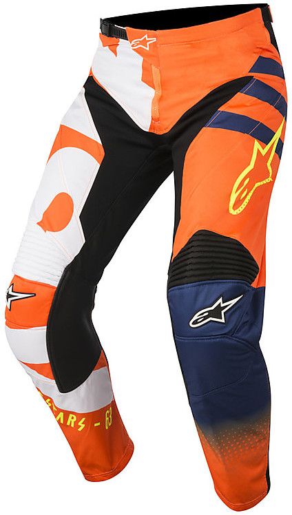 alpinestars racer braap oranje fluo dark blue white 28
