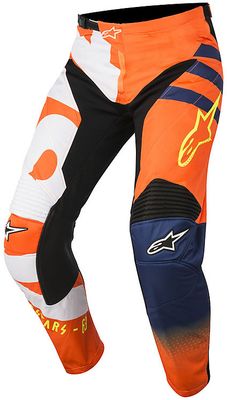 alpinestars racer braap oranje fluo dark blue white 28