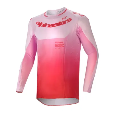 set alpinestars supertech dade red berry lilac broek 38 trui xl