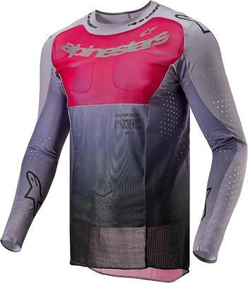 set alpinestars supertech dade iron red berry broek 36 trui xl