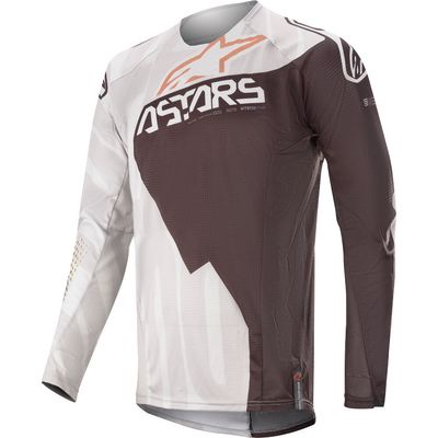 set alpinestars  kids racer factory gray black rust  broek 26 trui L