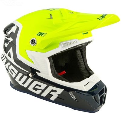 Answer AR1 Crosshelm - Voyd Donker Blauw / Fluo Geel m
