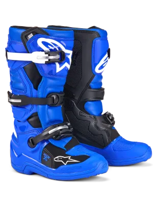 alpinestars tech 7s  blue black white youth
