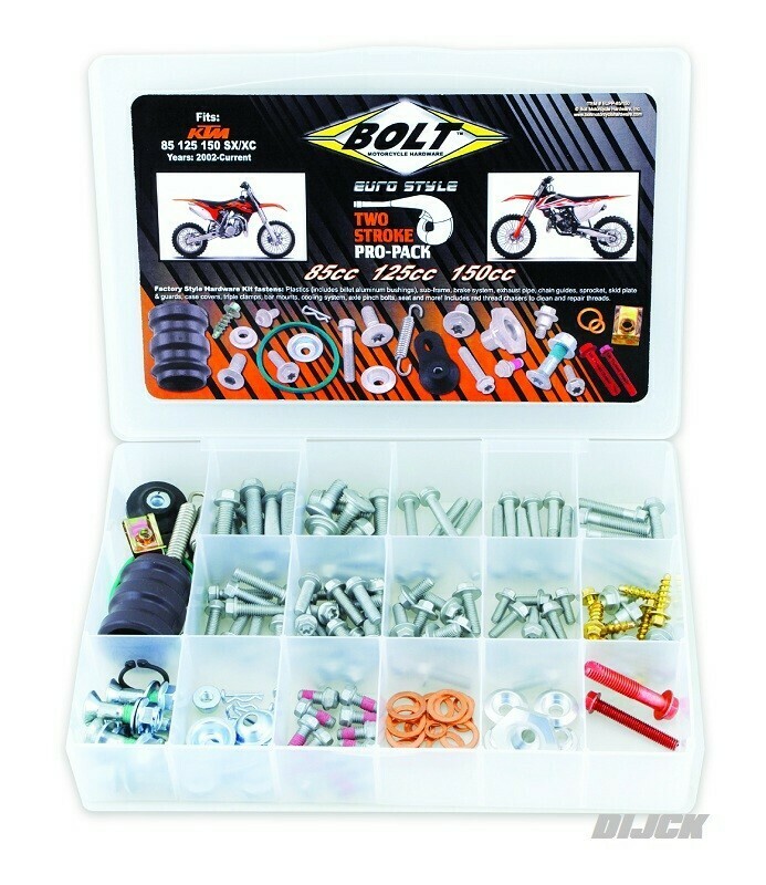 BOLT Pro-Pack EURO Style KTM SX85 03-21 / SX125 00-21 / SX144 07-08 / SX150 09-21 / TC85 14-21 / TC125 14-21 / EUPP85150