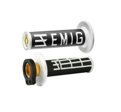 ODI Lock On Grips EMIG Withe/Black 2T + 4T